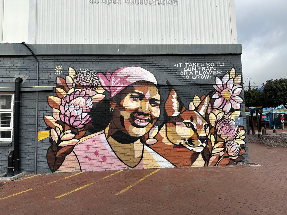 mural in Cape Town by artist unknown.
