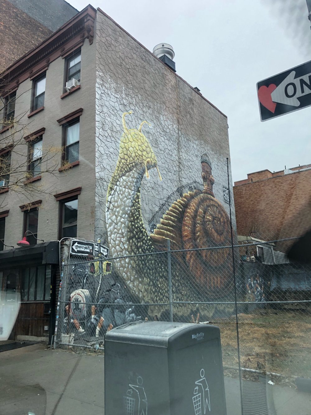 mural in Brooklyn by artist Mike Makatron.