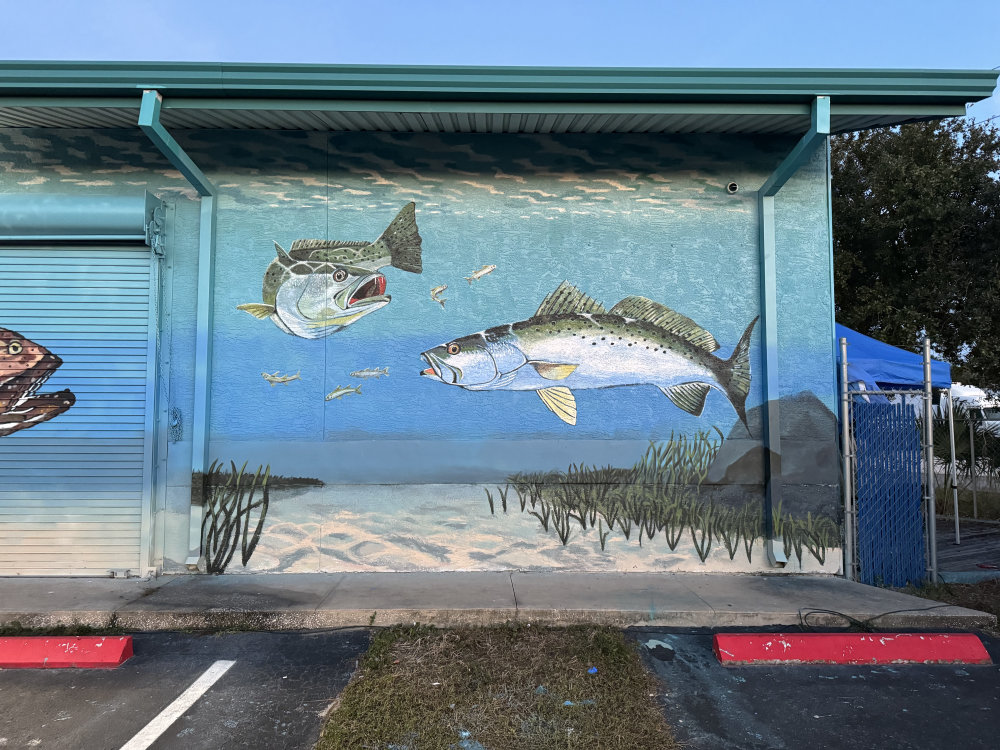 mural in Holiday by artist Bob Gregory.