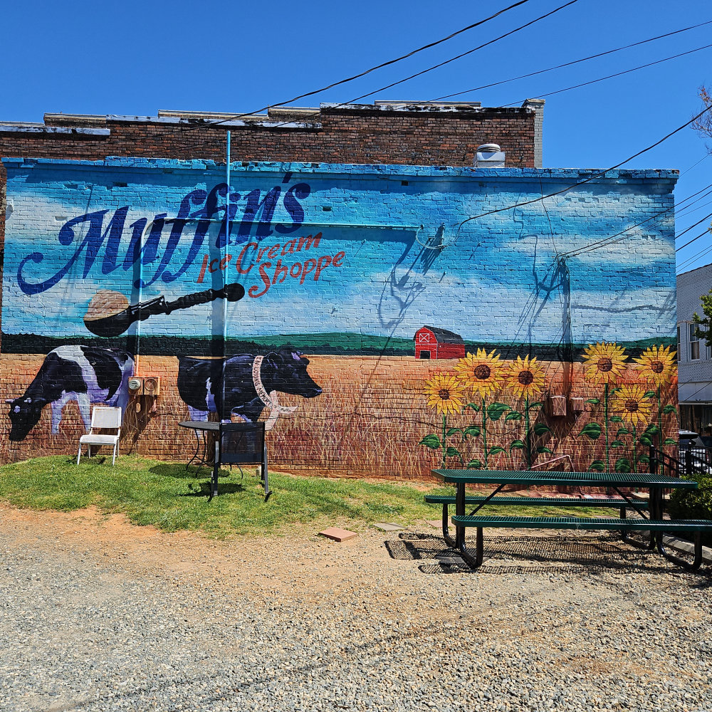 mural in Mebane by artist unknown.