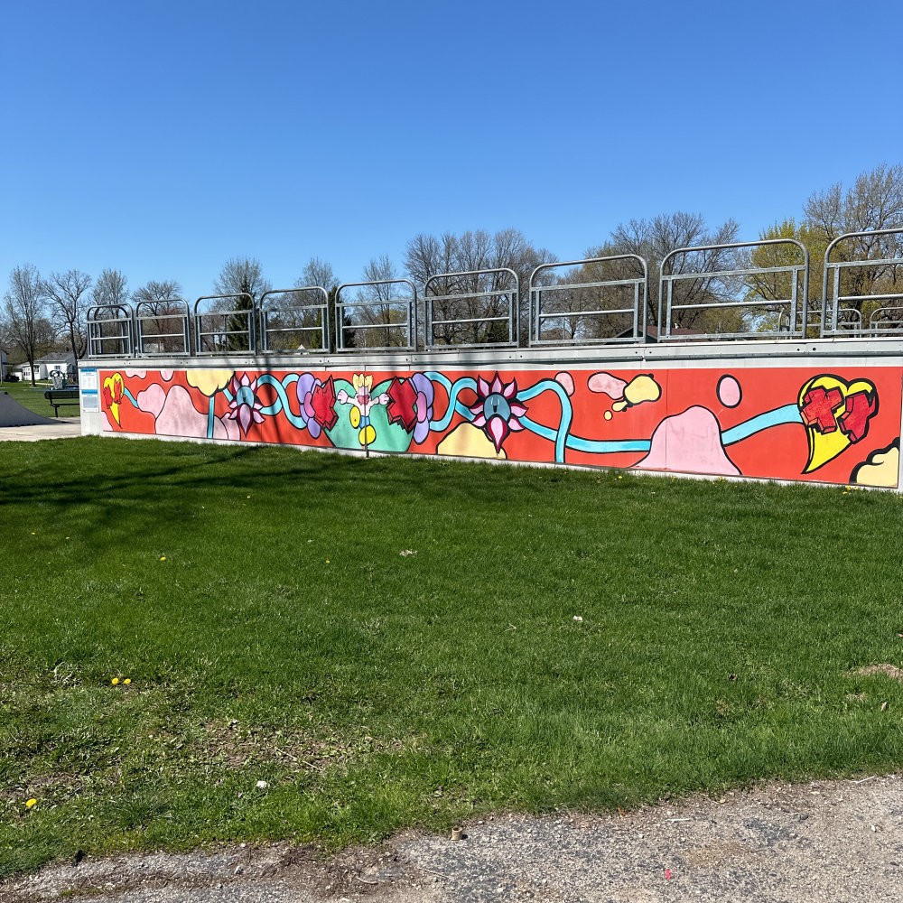 mural in Menasha by artist unknown.