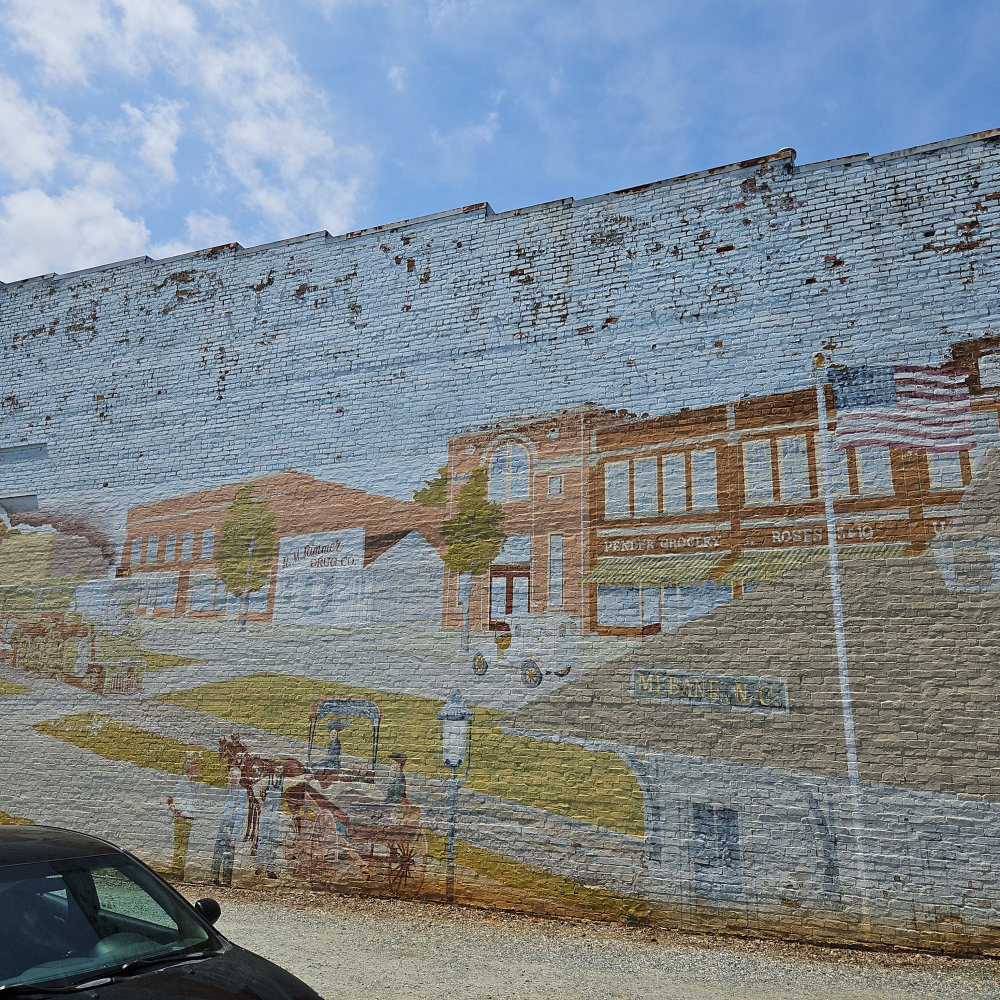 mural in Mebane by artist unknown.