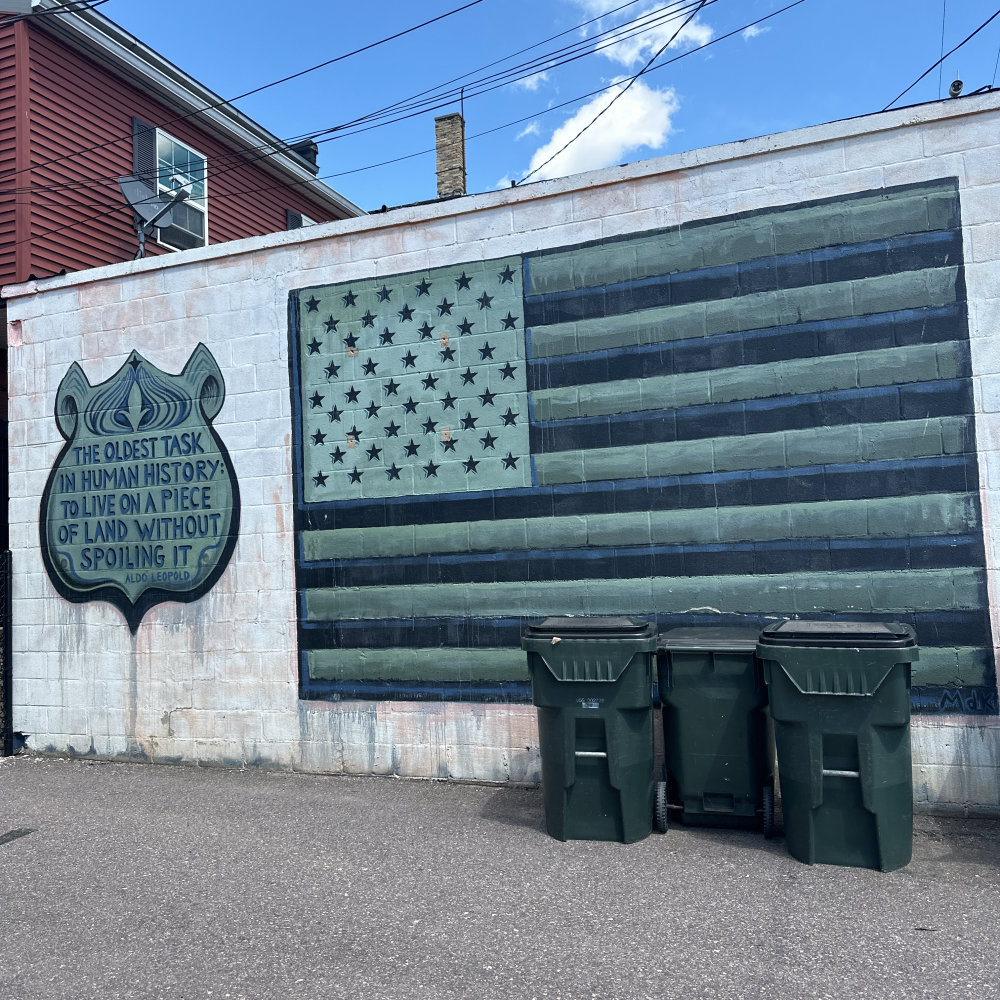 mural in Portage by artist unknown.