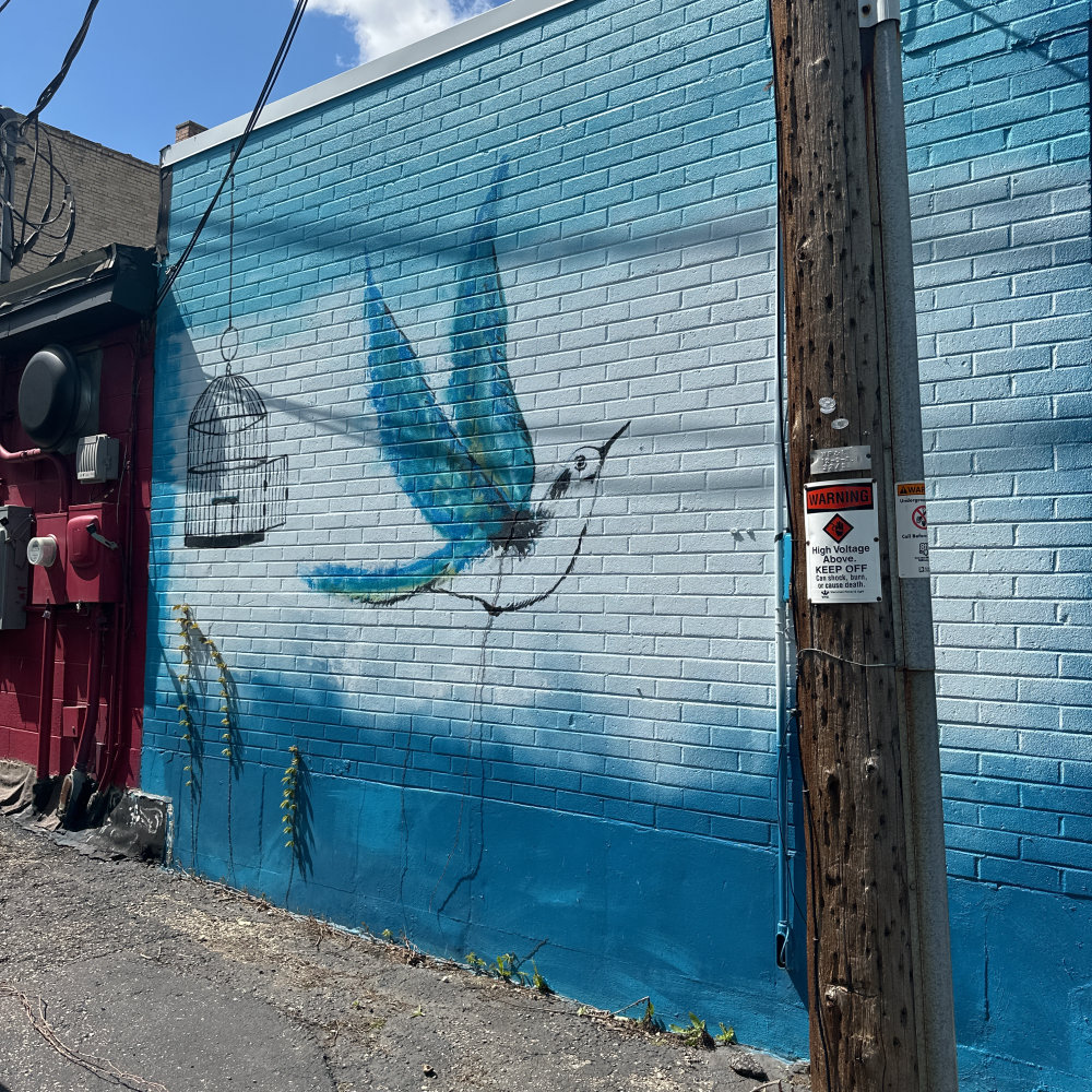 mural in Portage by artist unknown.