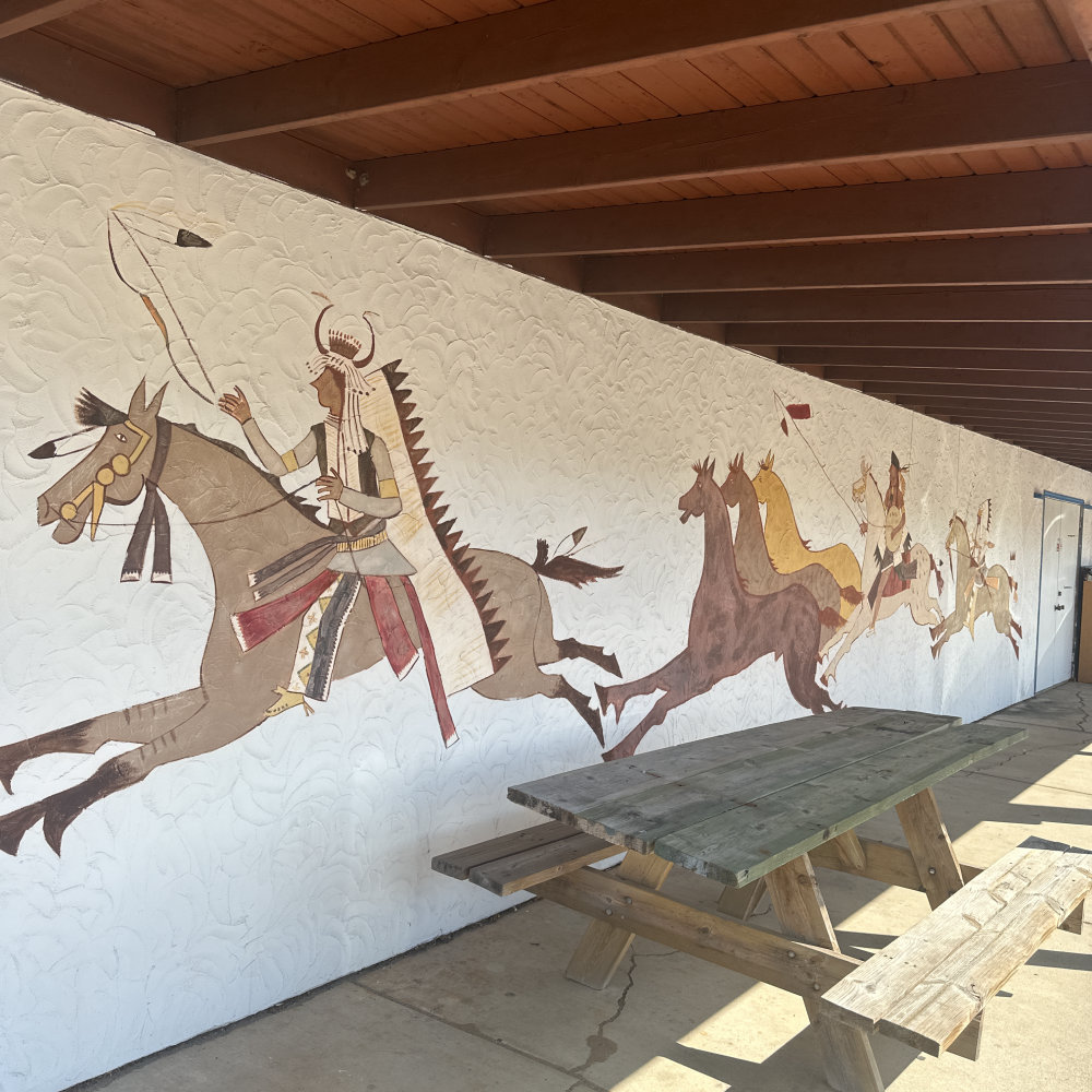 mural in Wisconsin Dells by artist unknown.