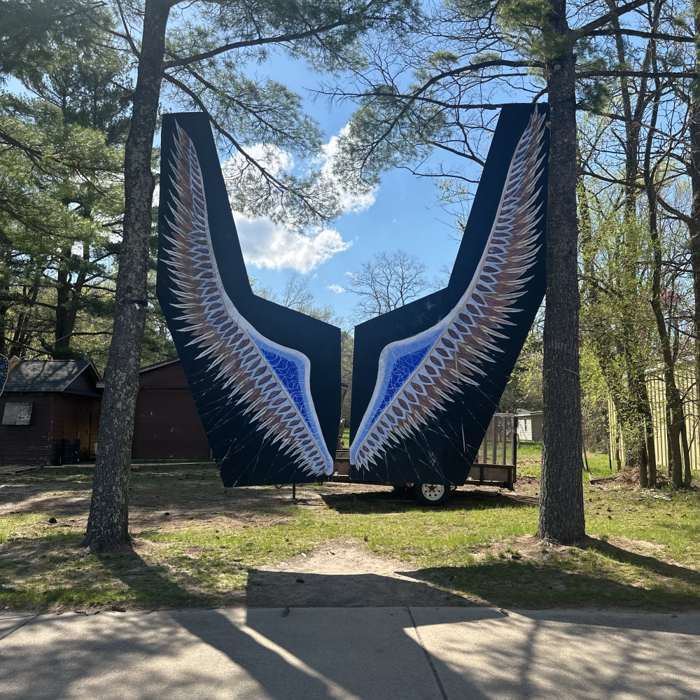 mural in Wisconsin Dells by artist unknown.