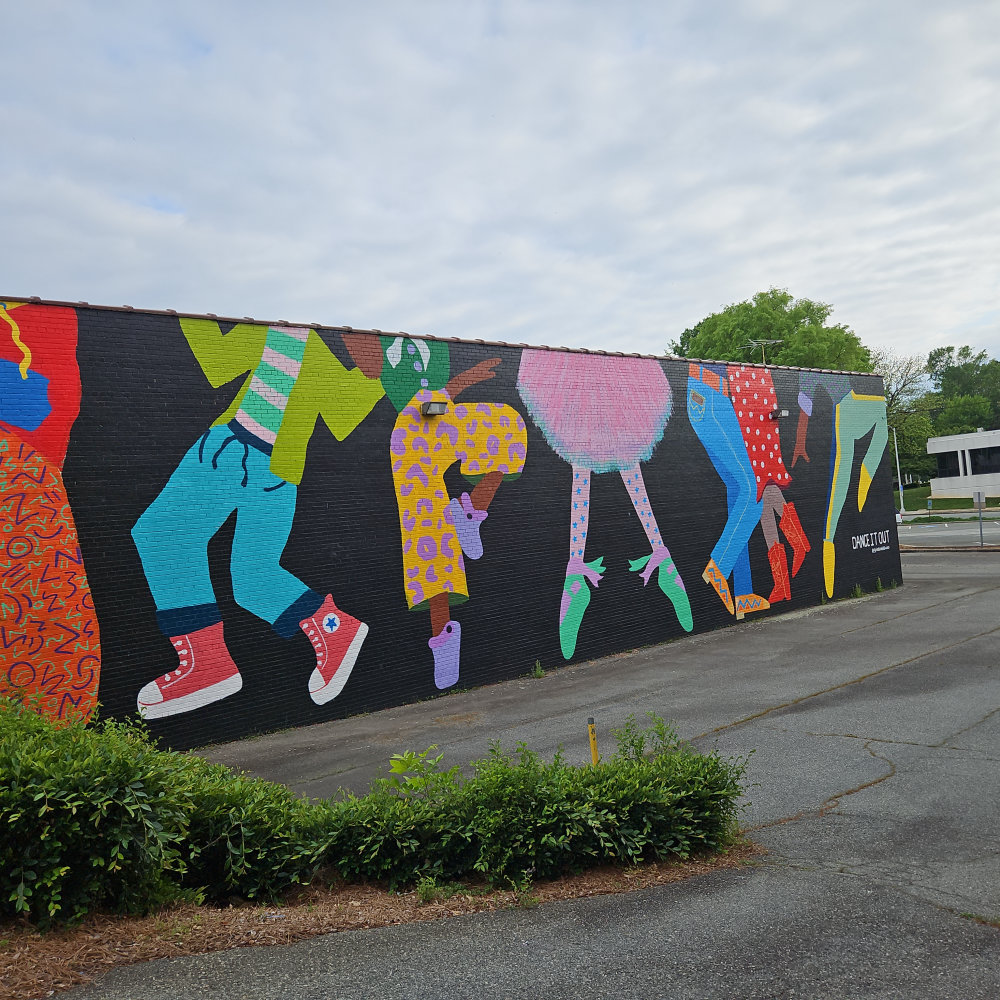 mural in Burlington by artist unknown.