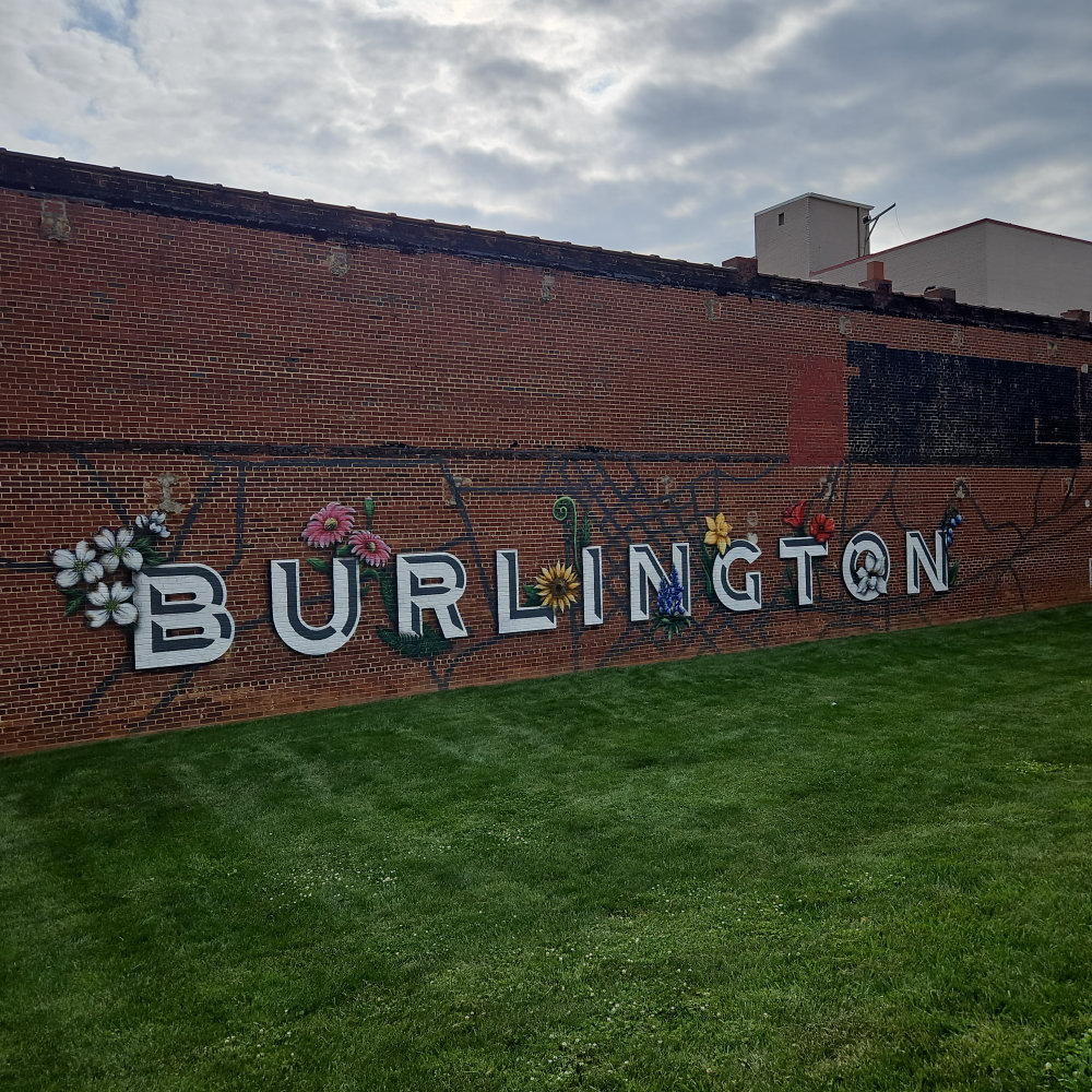 mural in Burlington by artist unknown.