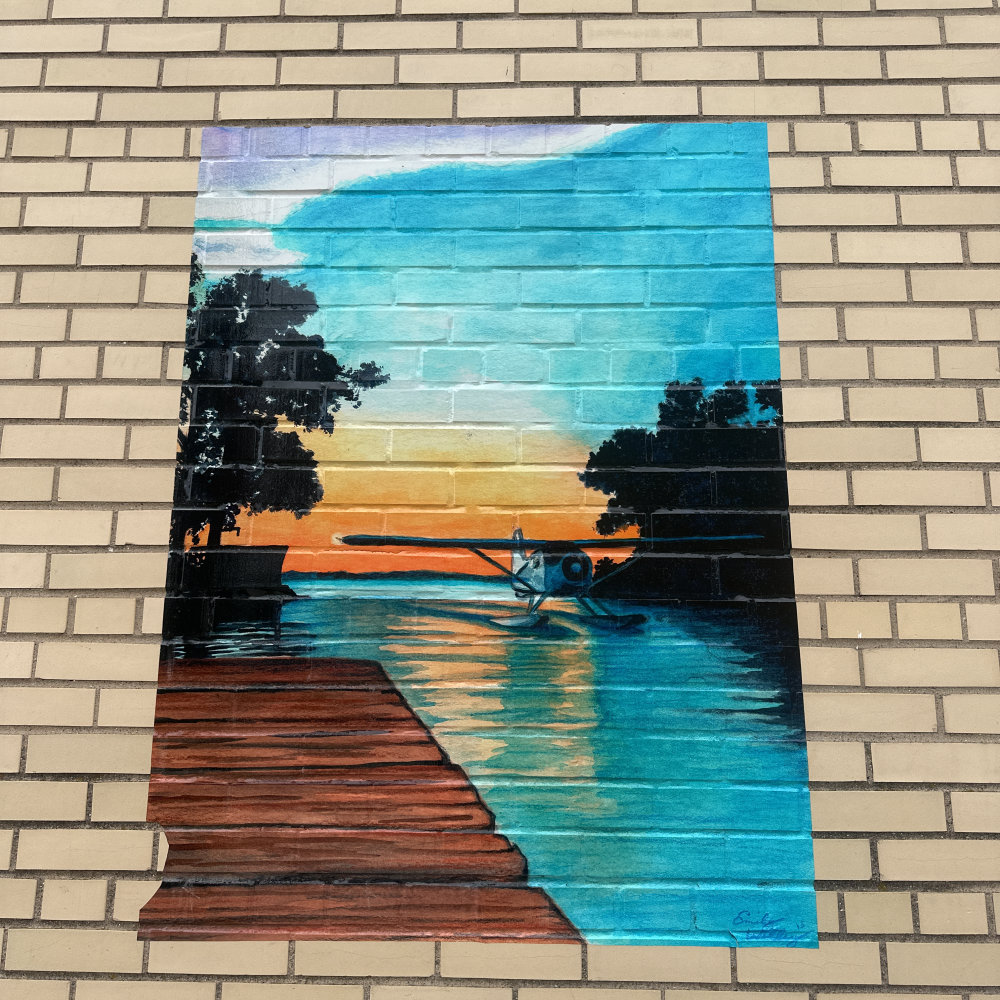 mural in Oshkosh by artist unknown.