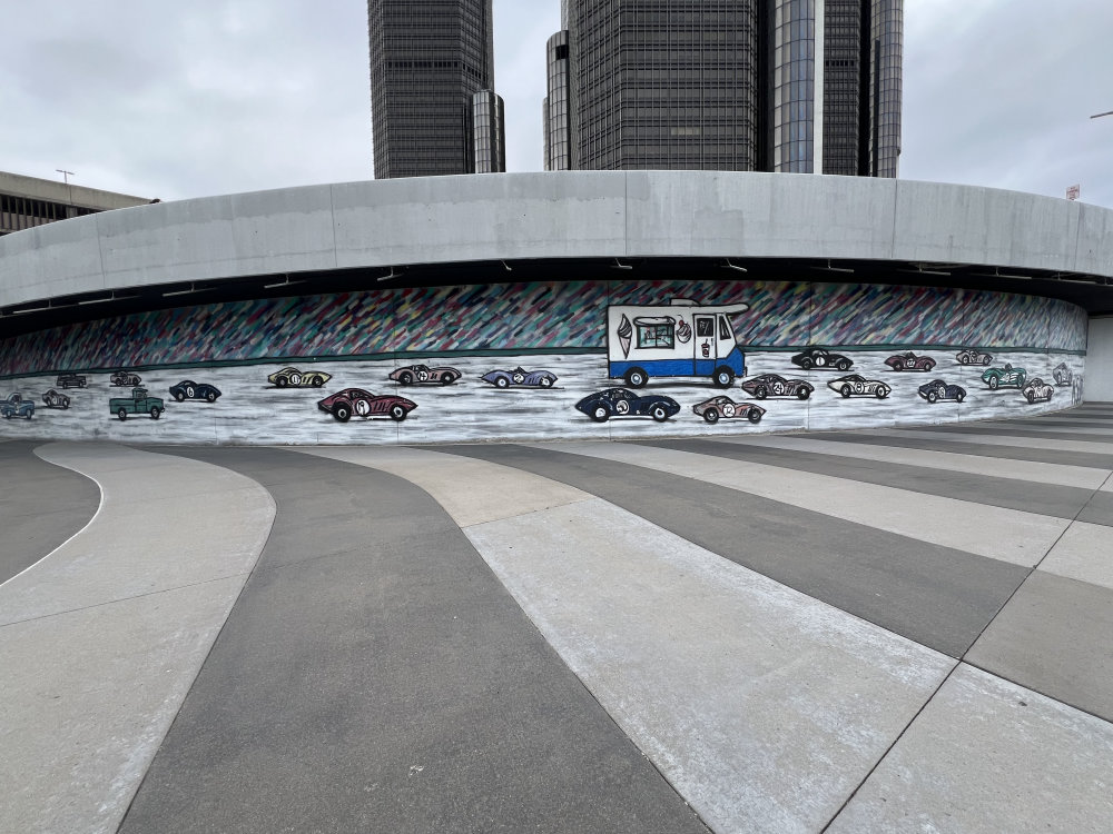 mural in Detroit by artist unknown.