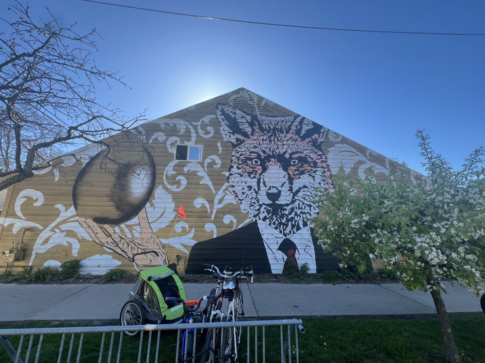 mural in Traverse City by artist unknown.