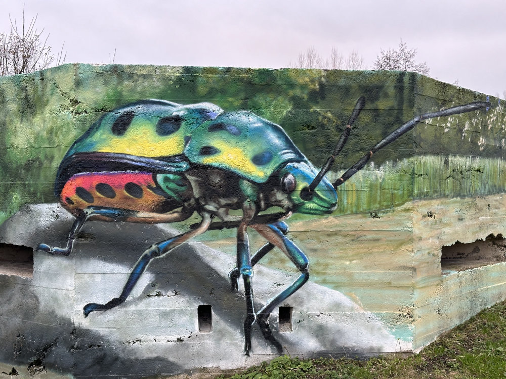 mural in Ailly-sur-Somme by artist unknown.