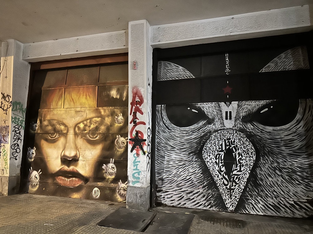 mural in Athina by artist unknown.