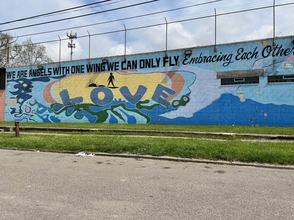 mural in Detroit by artist unknown.