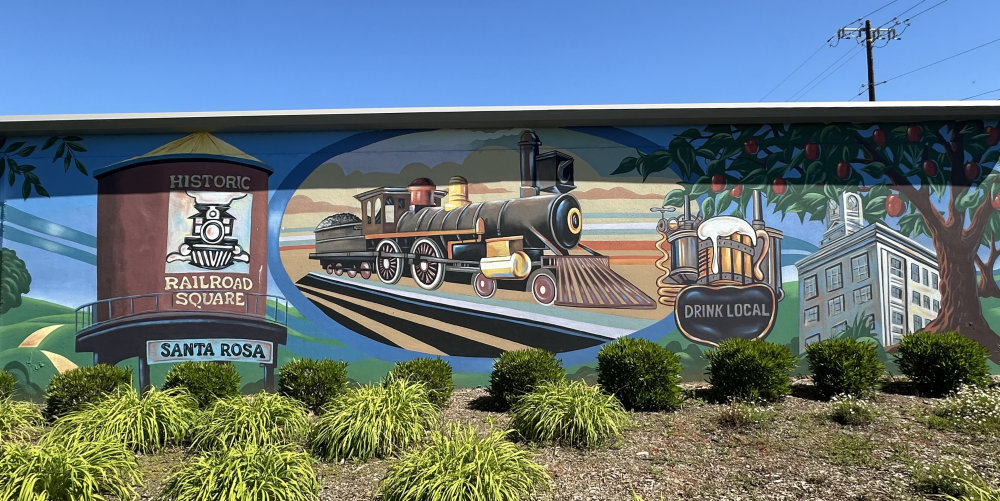 mural in Santa Rosa by artist unknown.