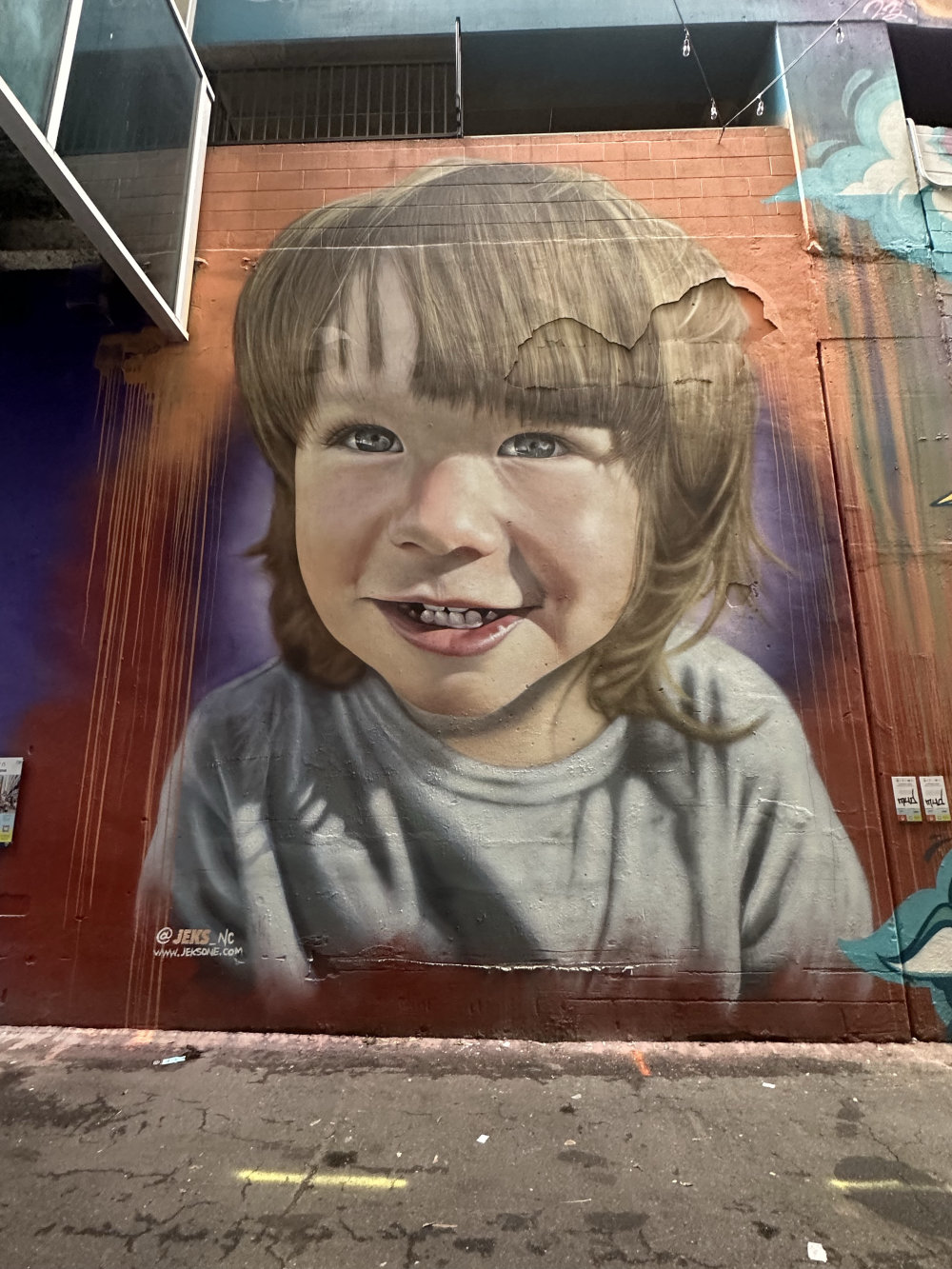 mural in Charlotte by artist Jeks.