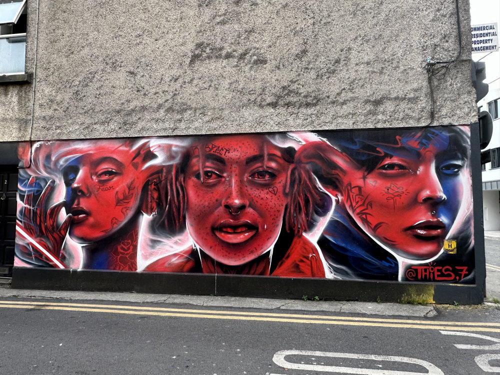 mural in Galway by artist unknown.