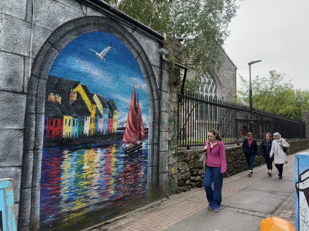 mural in Galway by artist unknown.