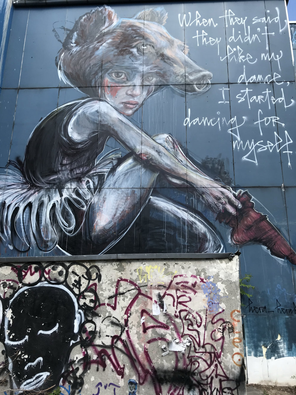 mural in Berlin by artist Herakut.