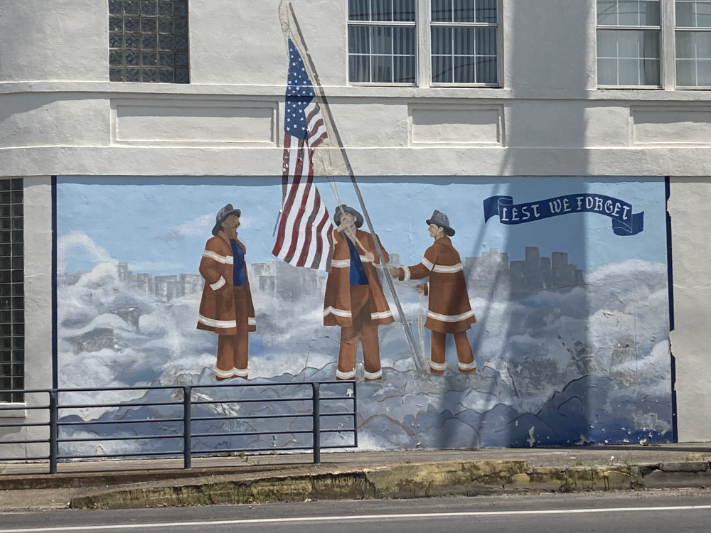 mural in Needville by artist unknown.