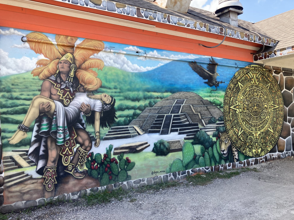 mural in Eagle Lake by artist unknown.