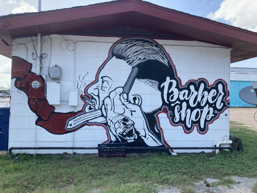 mural in Eagle Lake by artist unknown.