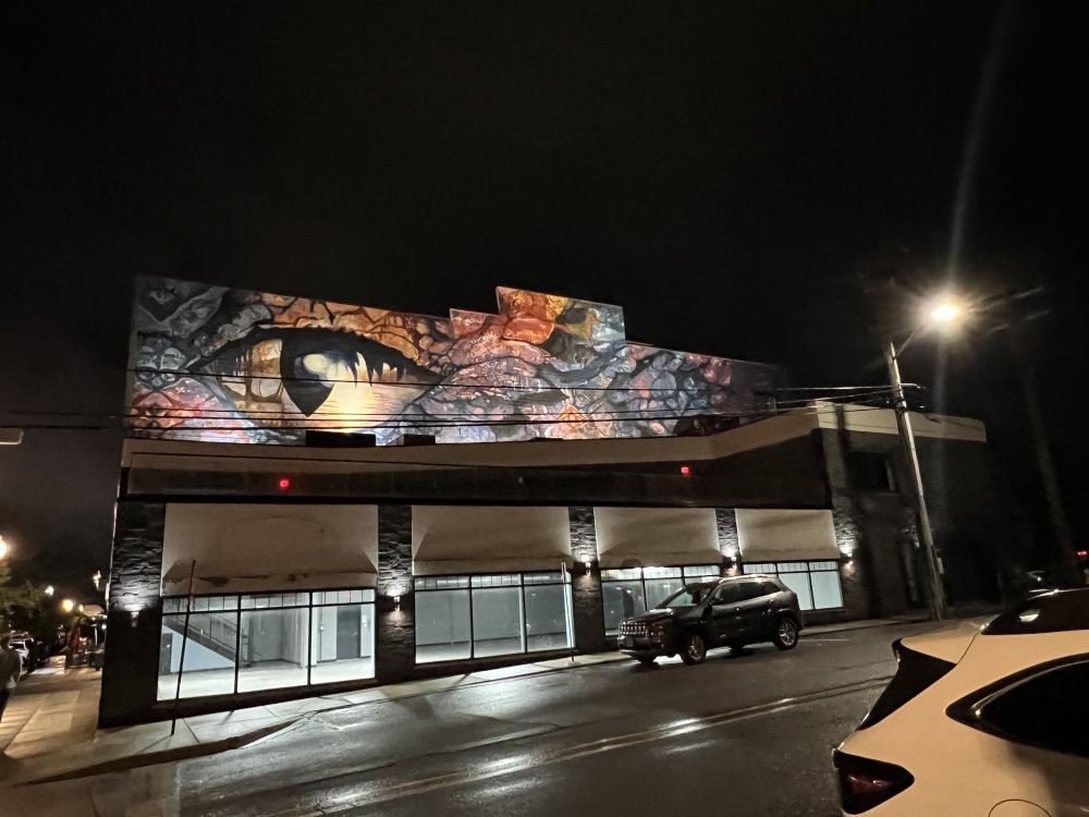 mural in Orion Township by artist unknown.