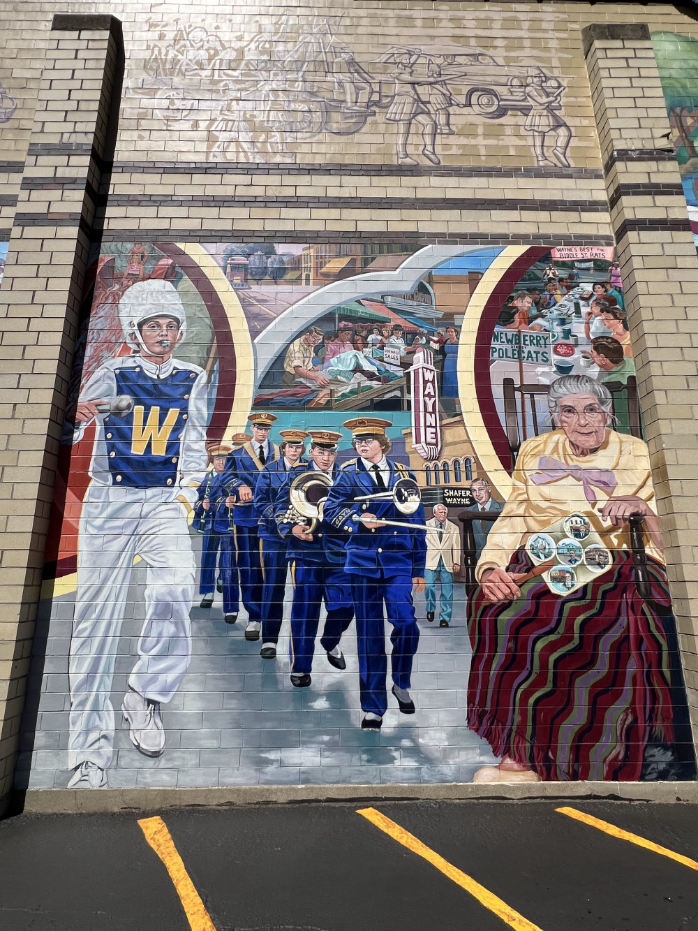 mural in Wayne by artist unknown.