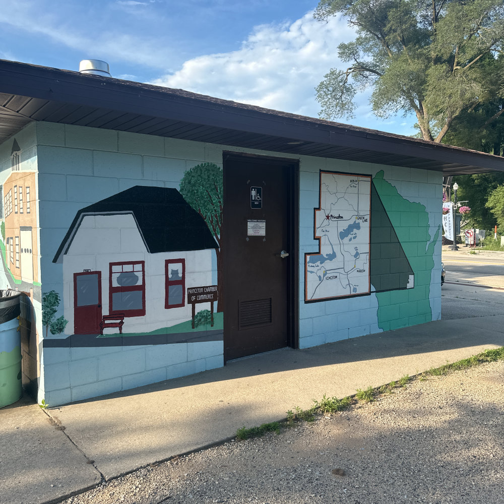 mural in Princeton by artist unknown.