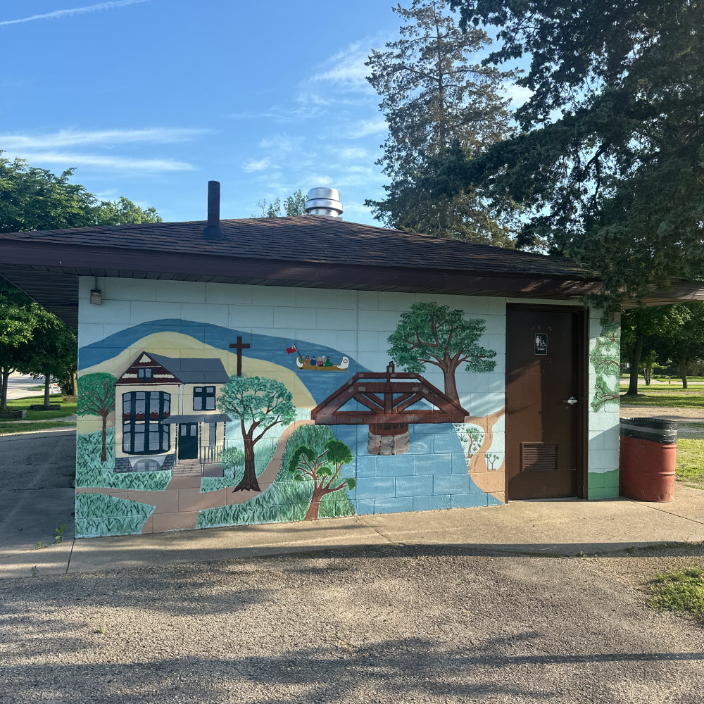 mural in Princeton by artist unknown.