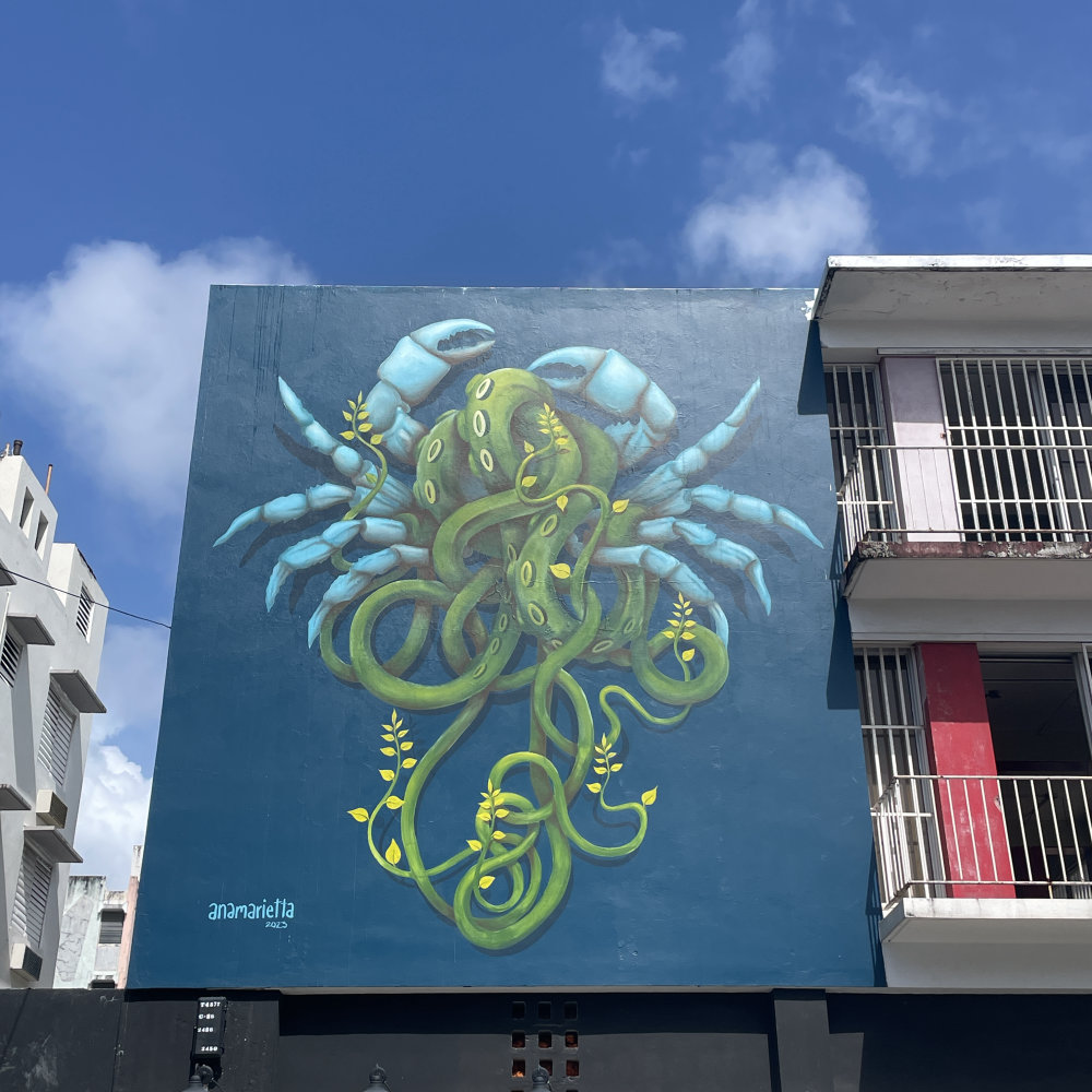 mural in San Juan by artist Ana Maria Ortiz.