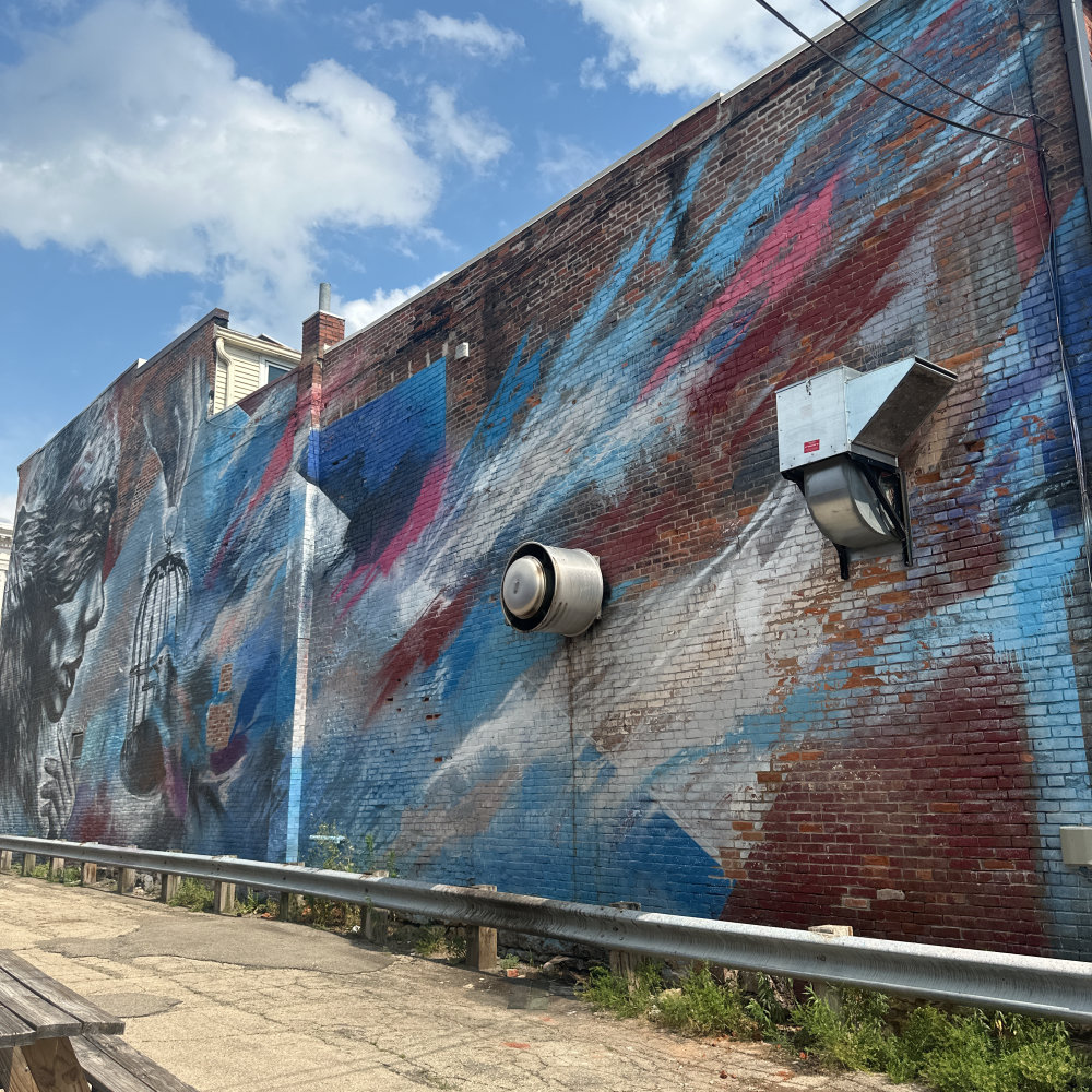 mural in Dubuque by artist unknown.