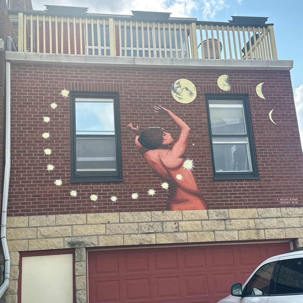 mural in Dubuque by artist unknown.