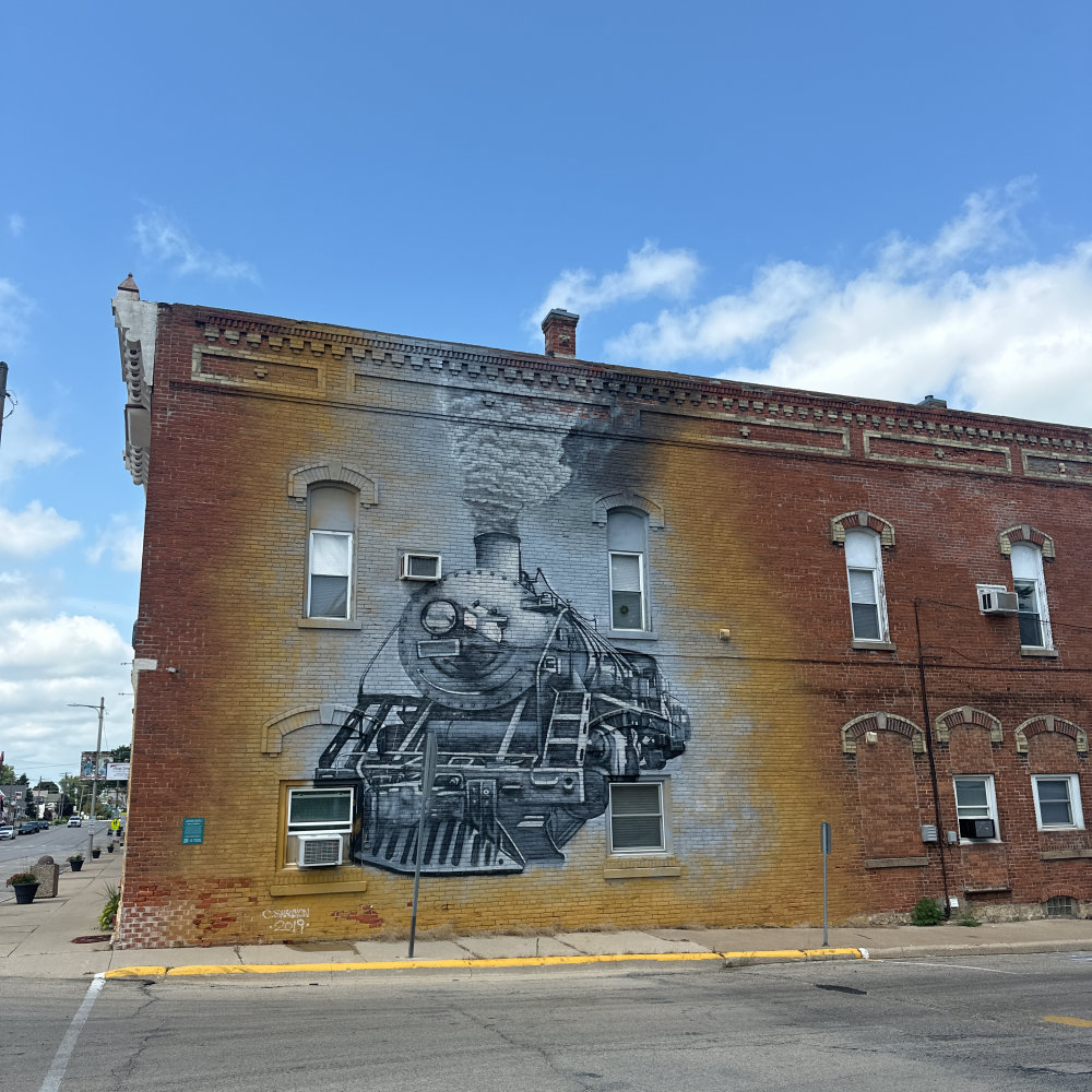 mural in Stockton by artist unknown.