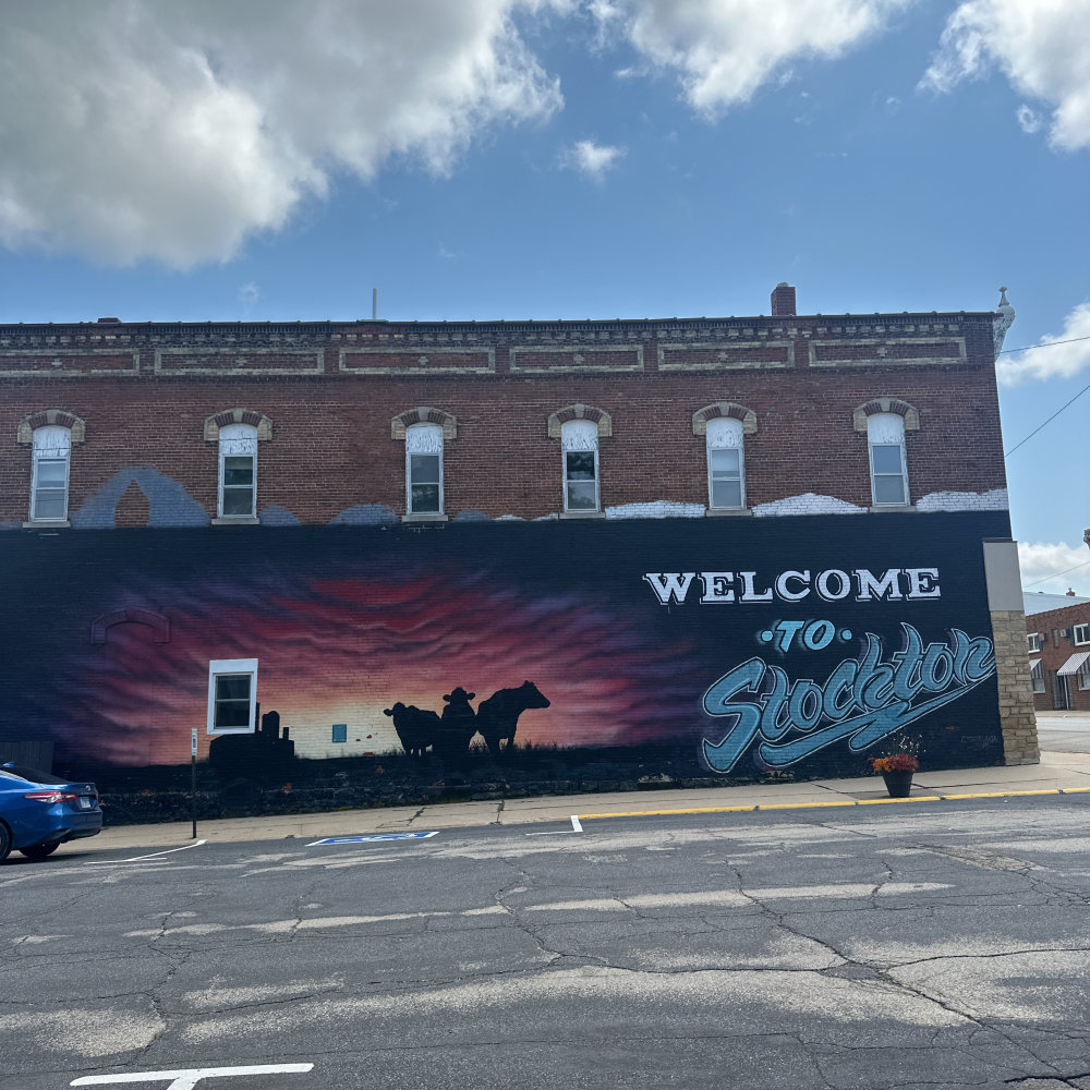 mural in Stockton by artist unknown.