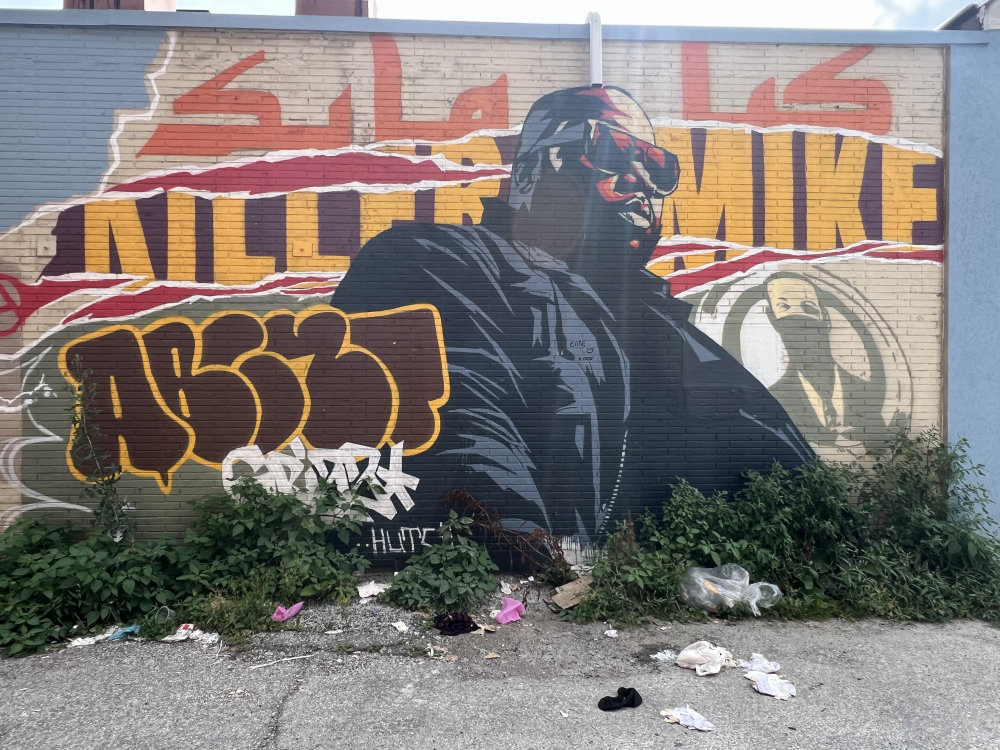 mural in Windsor by artist unknown.