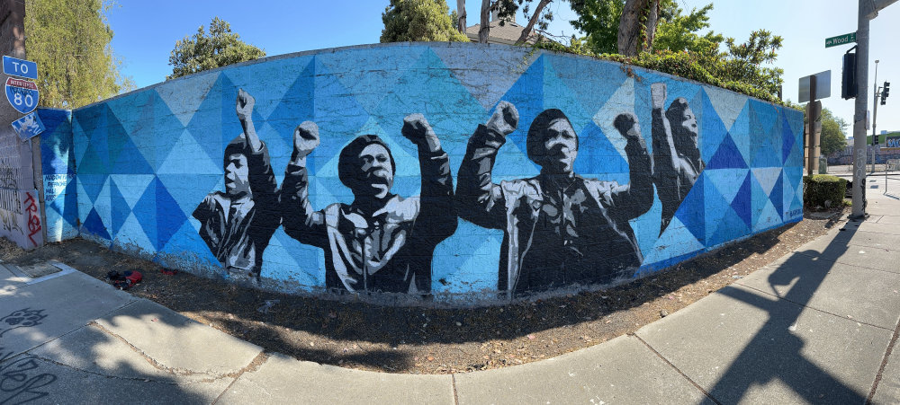 mural in Oakland by artist unknown.