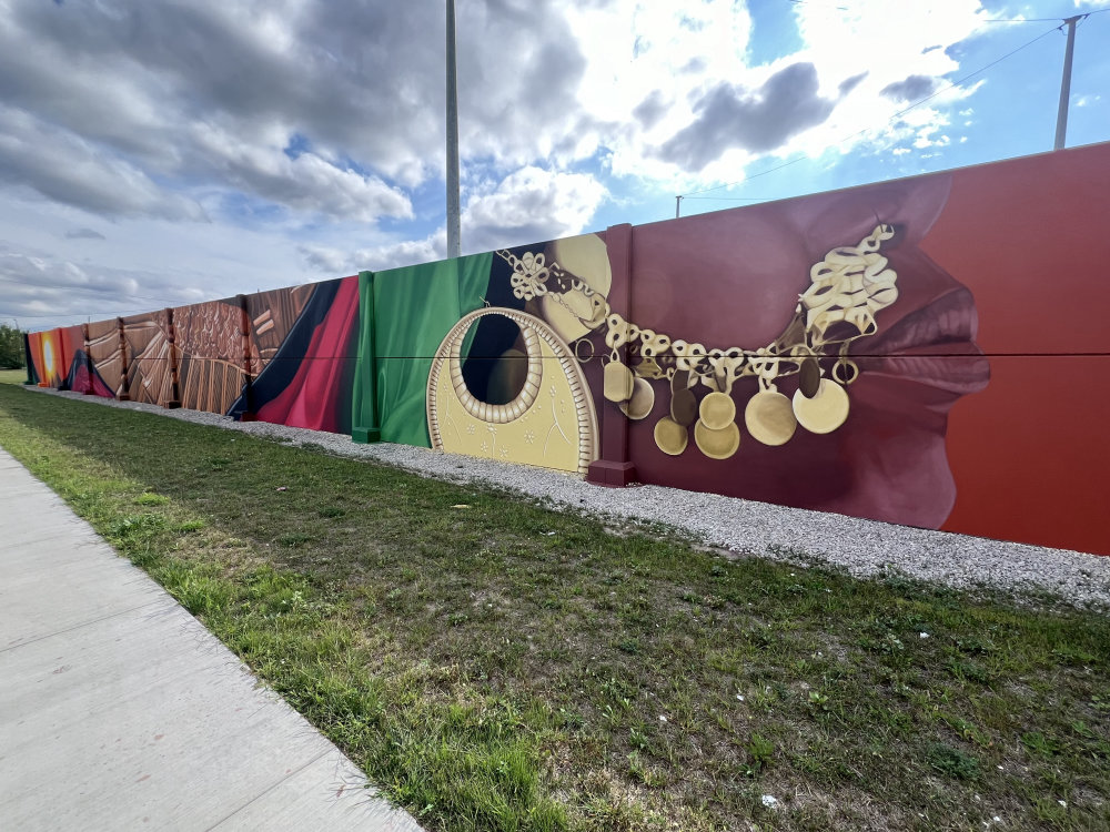 mural in Detroit by artist Waleed Johnson.