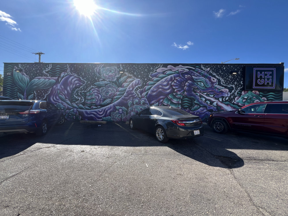 mural in Grand Rapids by artist unknown.