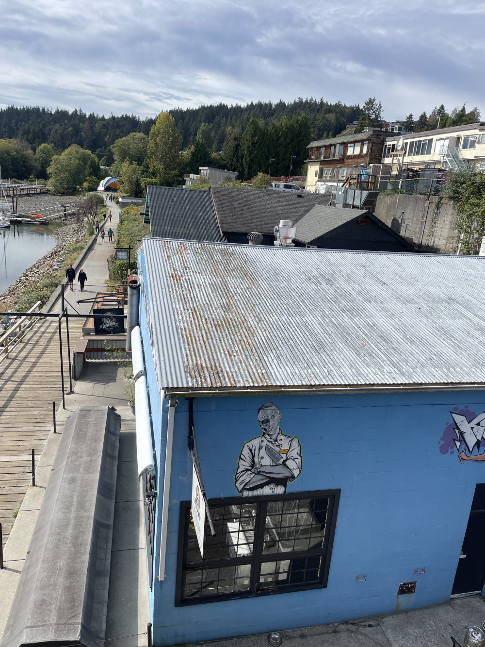 mural in Gibsons by artist unknown.