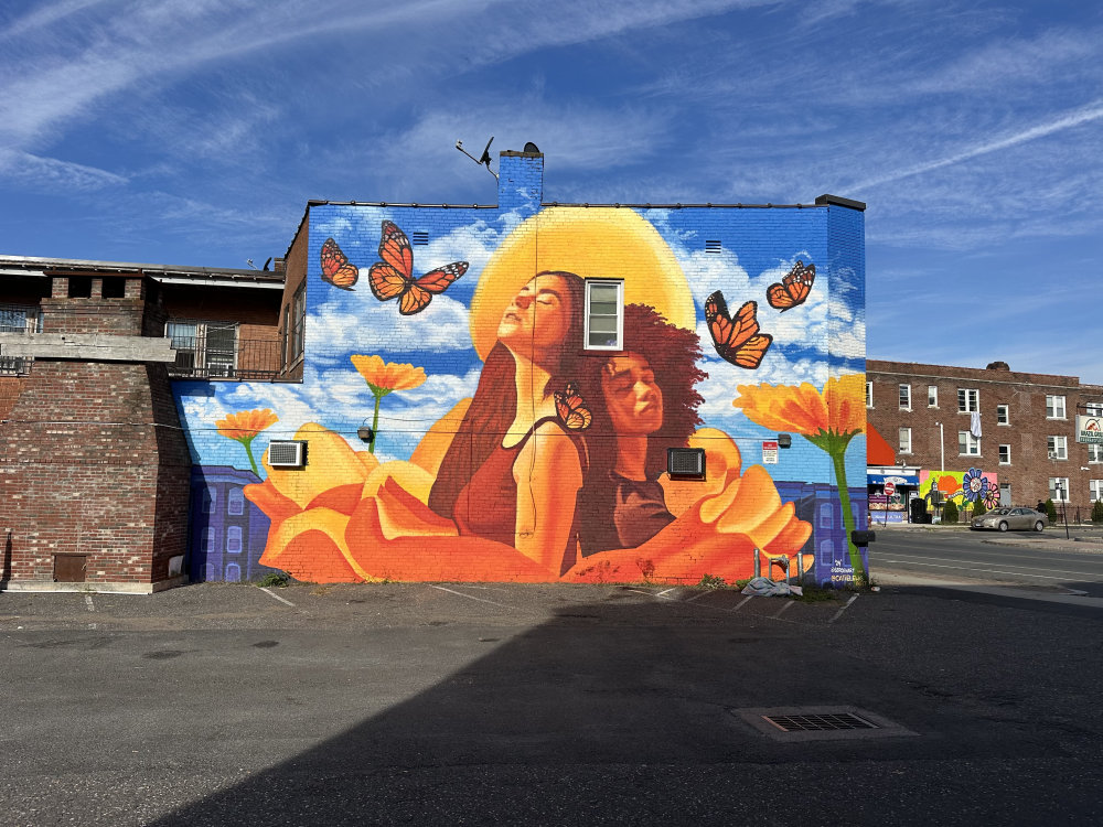 mural in Hartford by artist unknown.