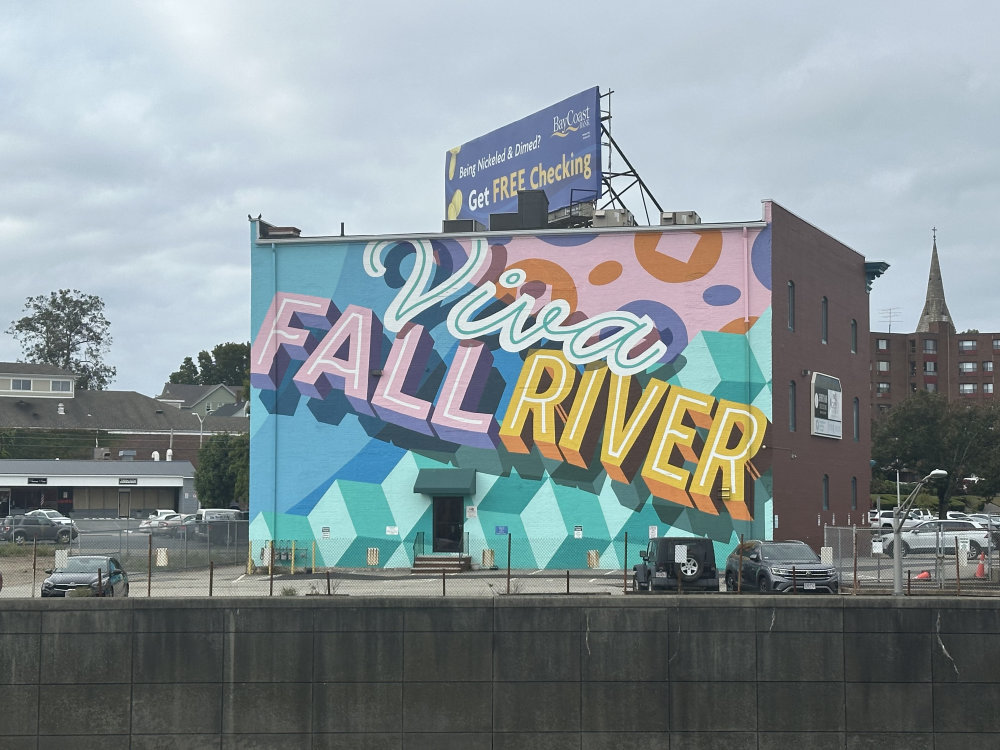 mural in Fall River by artist unknown.