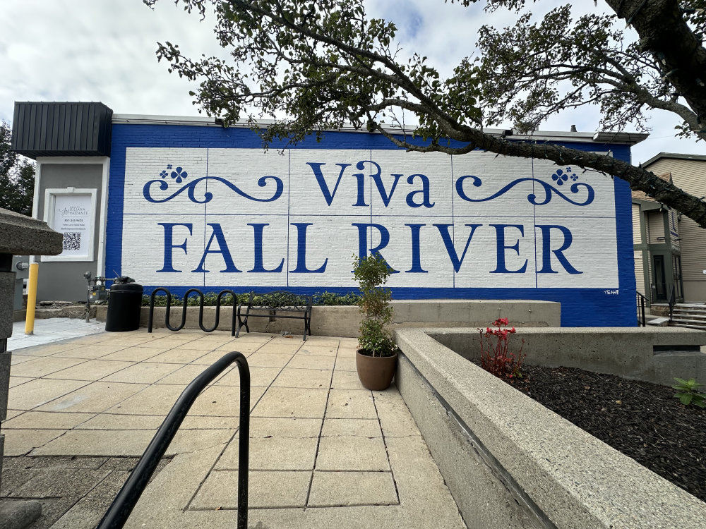 mural in Fall River by artist unknown.