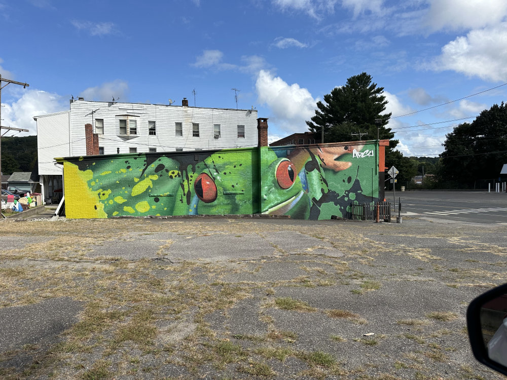 mural in Winsted by artist unknown.