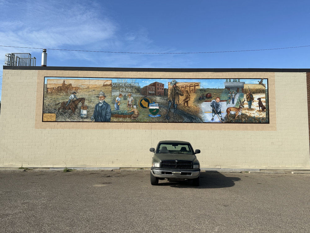 mural in Brooks by artist unknown.