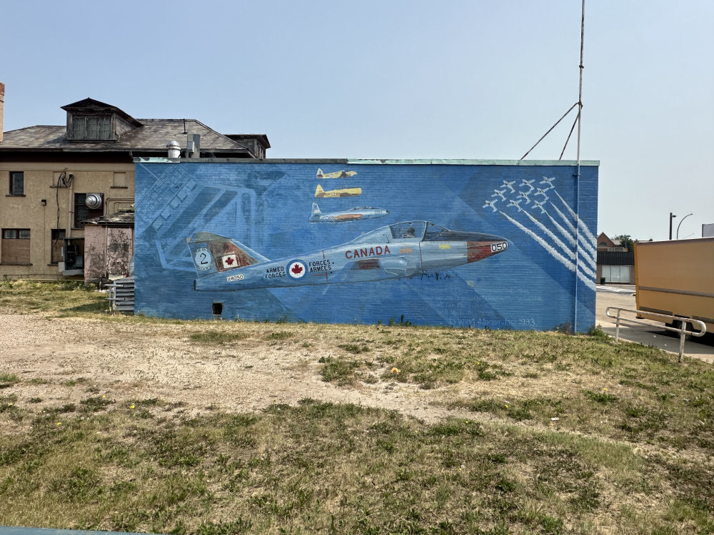 mural in Moose Jaw by artist unknown.