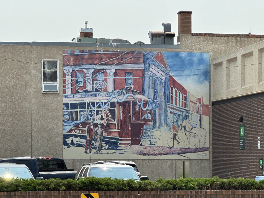 mural in Moose Jaw by artist unknown.