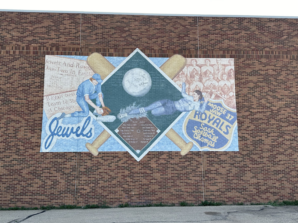 mural in Moose Jaw by artist unknown.