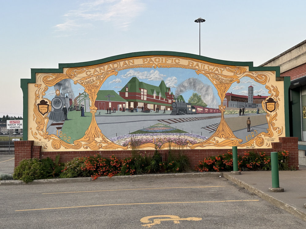 mural in Moose Jaw by artist unknown.