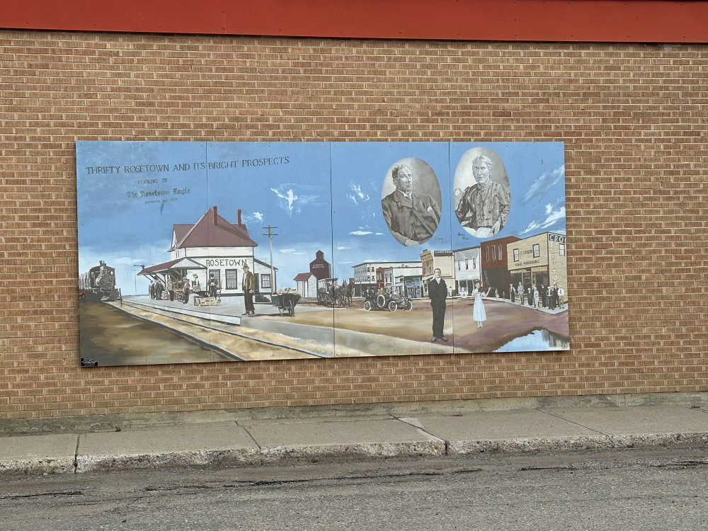 mural in Rosetown by artist unknown.